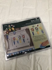 Silly Flower Pots Daisies Flowers n Bugs Bumble Bees  25 Wallies Decals Stickers