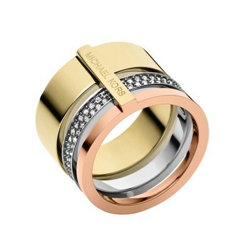 michael kors tri colour ring
