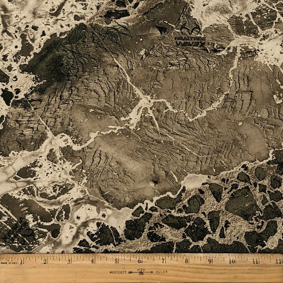 Tela Realtree Wav3 Hillside Impresa Lona Pato Resistente al Agua 600D 59" Foto 2 de 2