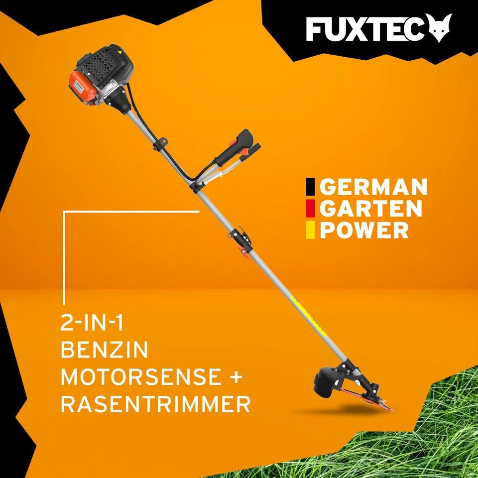 FUXTEC Benzin Motorsense Rasentrimmer MS152 Freischneider Heckenschere Trimmer