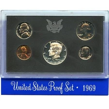 1969-S Proof Set United States US Mint Original Government Packaging Box