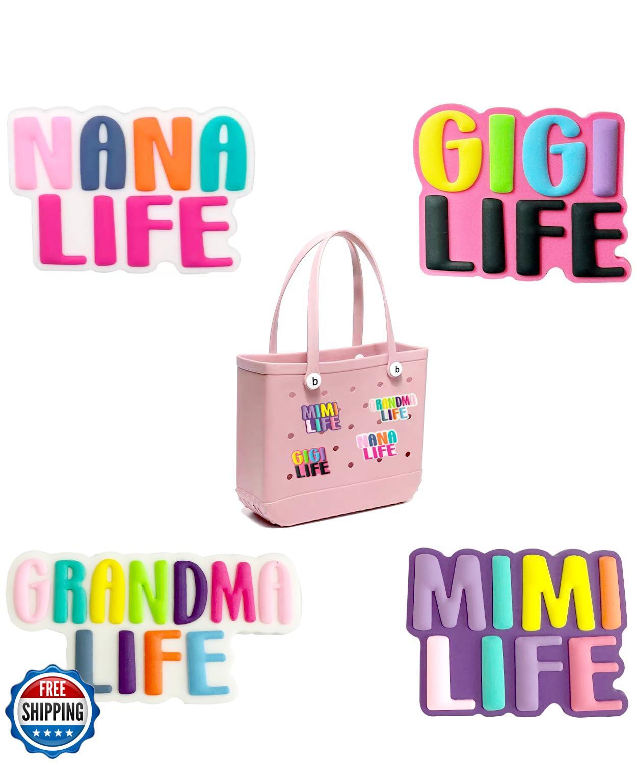 AandH Zier 4-Pack Bogg Bag Silicone Charms Fade-Resistant 0.5cm Thick