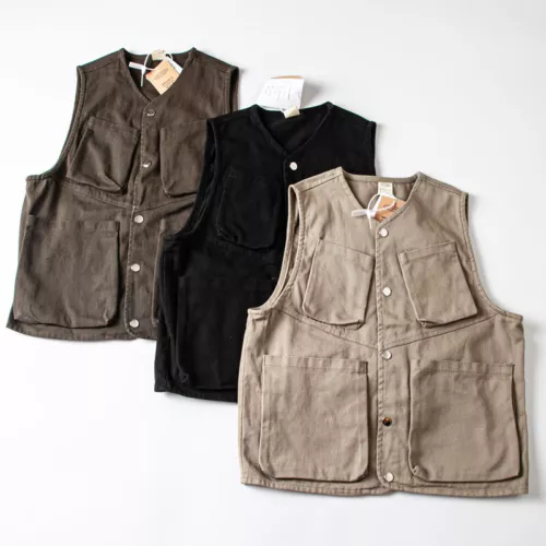 New Men Cargo Waistcoat Fishing Vest Multi Pocket Work Sleeveless Outdoor Top - Picture 1 of 21