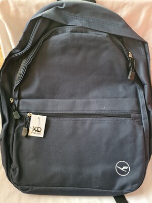 LH  Rucksack blau mit Lufthansa Logo, recyceltes Polyester 40 x 33 cm, neu, OVP