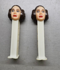 2- Princess Leia Star Wars Lucas Films PEZ Dispensers  Made In Hungary 1990s