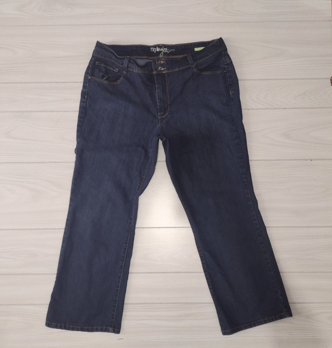 Jeans Slim Leg Style & Company Taille 16 - Dark Wash, Occasion Très Bon État