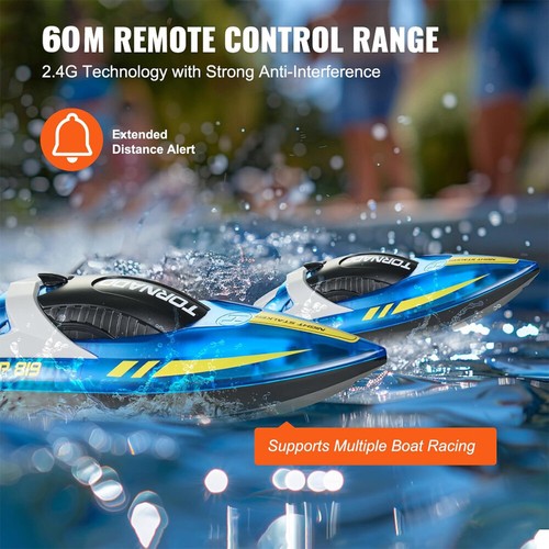 2,4GHz 15 KM/H High Speed RC Boot Ferngesteuertes Rennboot Speedboot Schiff Boot - Bild 7 von 24
