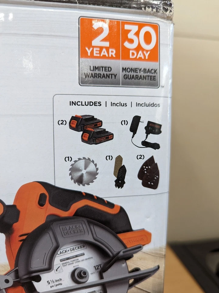 BLACK+DECKER BD4KITCDCMSL CORDLESS 20V MAX* Lithiuim Ion 4 Tool Combo Kit *NOB - Image 2 of 4