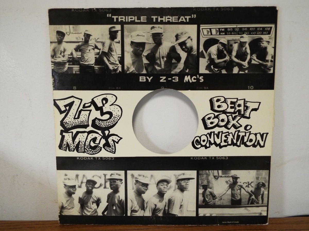 HIPHOPレコード12 Z-3 MC'S TRIPLE THREAT RAP EARLY HIP HOP RARE! LP VINYL ALBUM | eBay