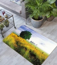 3D Green Grass Tree NAO4592 Game Rug Mat Elegant Photo Carpet Mat Fay