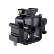 Triple Hot Shoe Mount Adapter Multifunctional Lamp Holder and Flashlight Base US