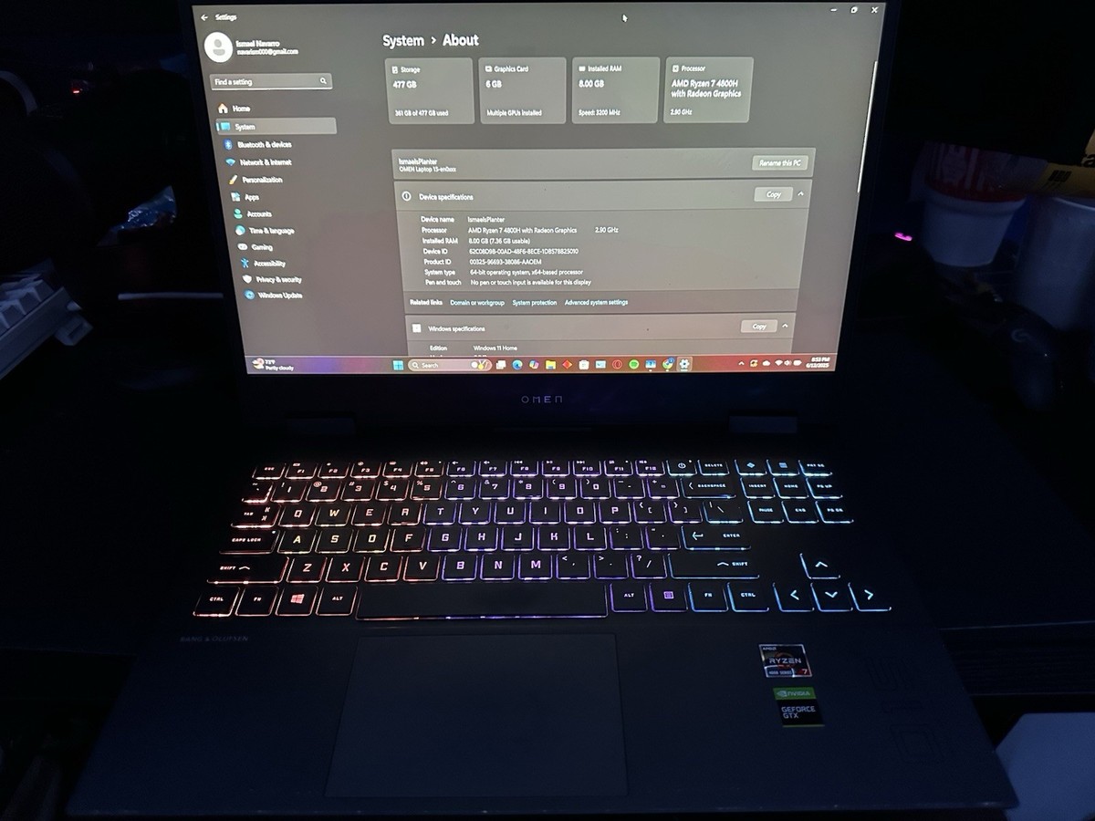 Omen Laptop Amd Ryzen Gtx 1660 Ti Omen Gaming Laptop(AMD Ryzen
