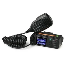 Radioddity DB-25D Pro DMR Mobile Radio, 20W VHF/UHF, GPS, 4000CH, Black