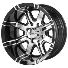 Fairway Alloys FA119 Aggressor 12x7 4x4" -40mm Black/Machined Wheel Rim 12" Inch