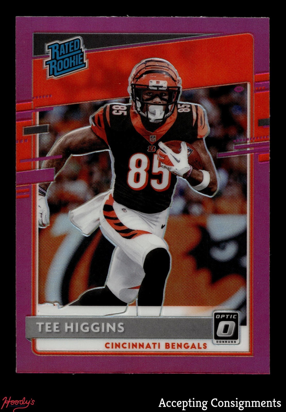 2020 Donruss Optic Pink #160 Tee Higgins RATED ROOKIE RC BENGALS
