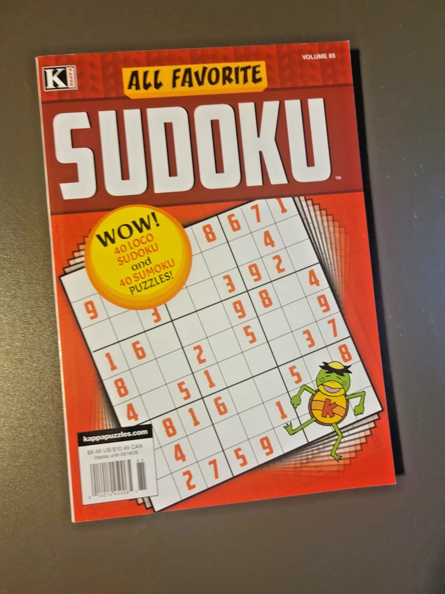Kappa All Favorite Sudoku Puzzle Book -Volume 85 -including Sumoku