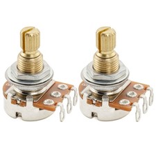 Musiclily Pro 2Pcs Brass Thread Mini Metric B1 Meg Linear Taper Potentiometers