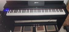 Sonart 88 Key Full Size Electric Piano Keyboard w/ Stand 3 Pedals MIDI Function