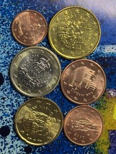 Excellent San Marino 2005 - 1, 2, 5, 20, 50 Cent 1 Euro Coins - From Circulated Coin Set - 70,000 Pieces