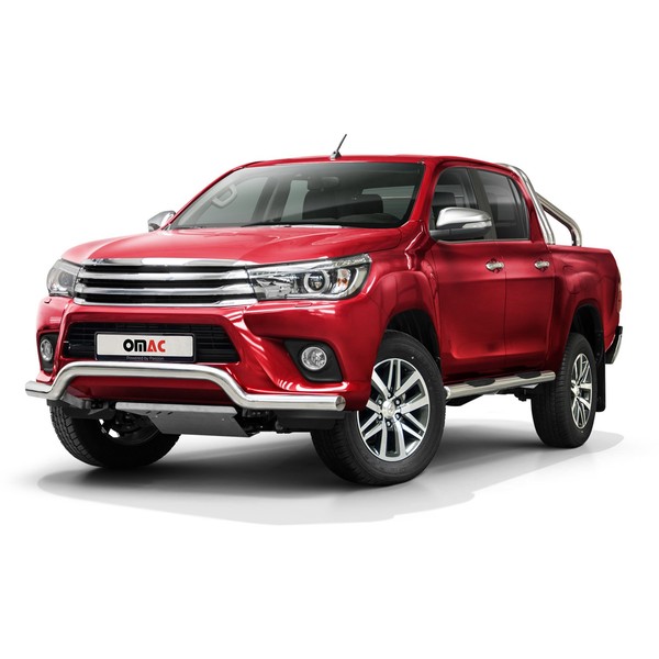 FrontbüGel FrontschutzbüGel Schutz FüR Toyota Hilux 2015-2019 Stahl ABE Silber-image