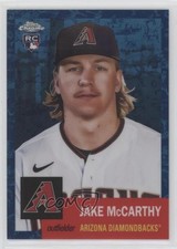 2022 Chrome Platinum Anniversary Toile White & Blue Refractor Jake McCarthy 17dz