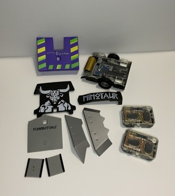 HEXBUG BATTLE BOTS Lot Parts Pieces Minotaur Tombstone Witch Doctor & Remotes