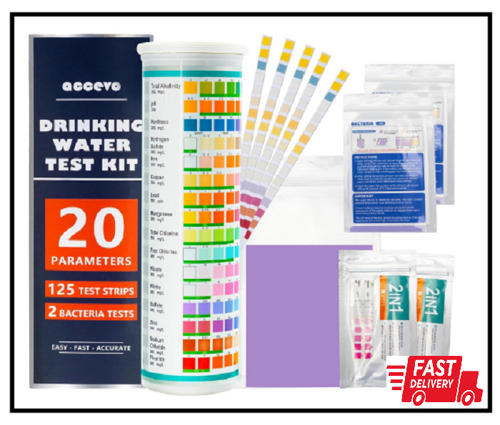 20 in 1 Complete Drinking Water Test Kits 125 Strips-Well Ta