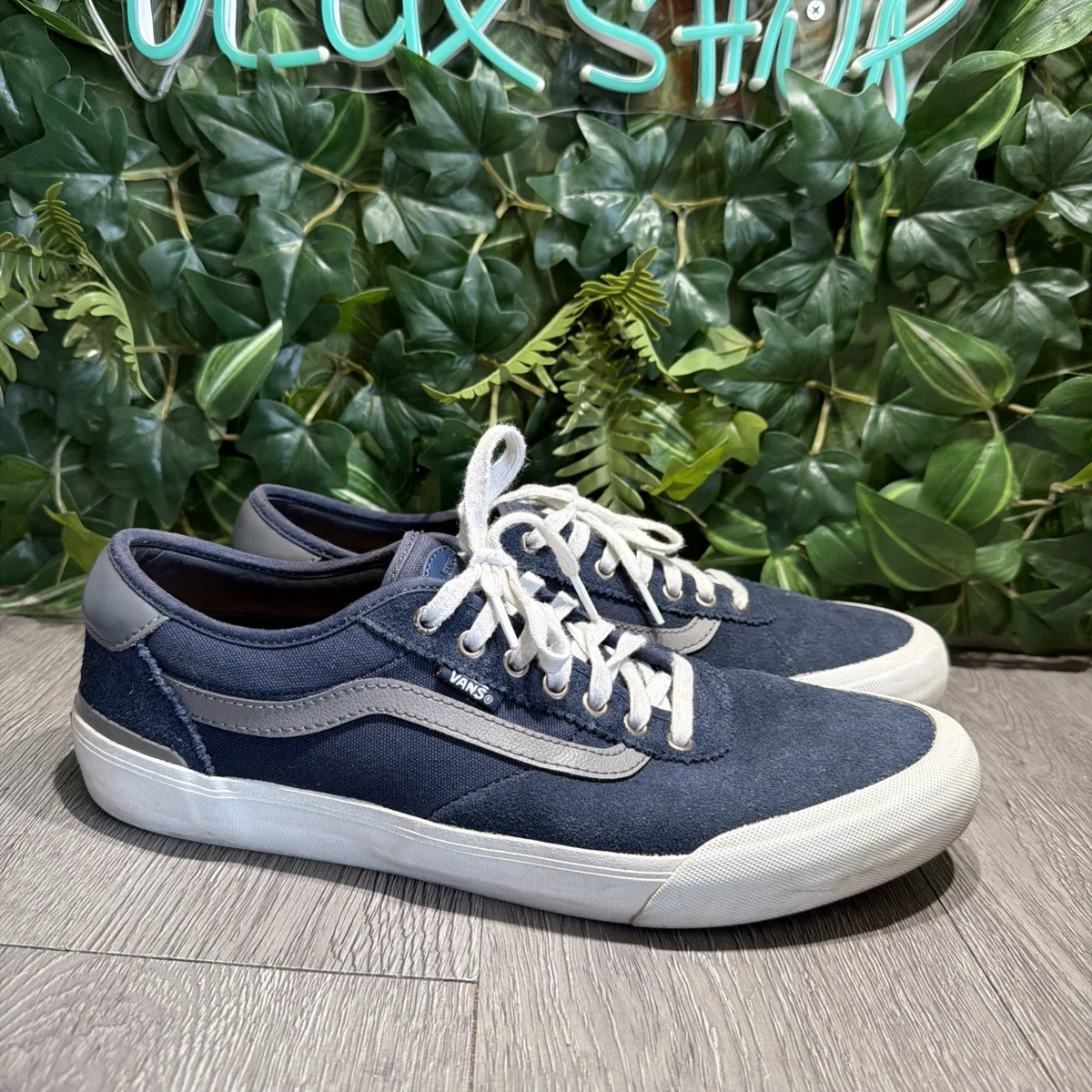 Blue Green Suede Vans PRO  Chima Ferguson Men\'s Size 6.5    no laces VANS Chima Ferguson Sydney Pro Aloha Green | Mercari main image 4