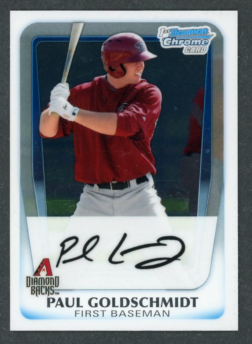 2011 Bowman Paul Goldschmidt Chrome Prospects Rookie RC #BCP99 Diamondbacks