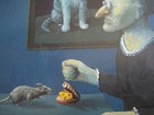 UNUSED vintage postcard Artist Ernst Kahl - "High Noon" -Cat Portrait Mouse Trap — photo 4