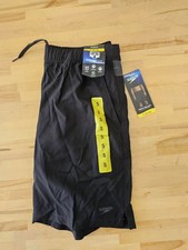 S / Small - BLACK - Speedo Men's Hydro Tech Volley Swim Shorts Trunks