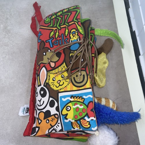 Jellycat Pet's Tails Silly Baby Book Soft Crinkle Activity Fabric