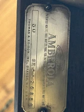 thomas A edison 1903 amberola