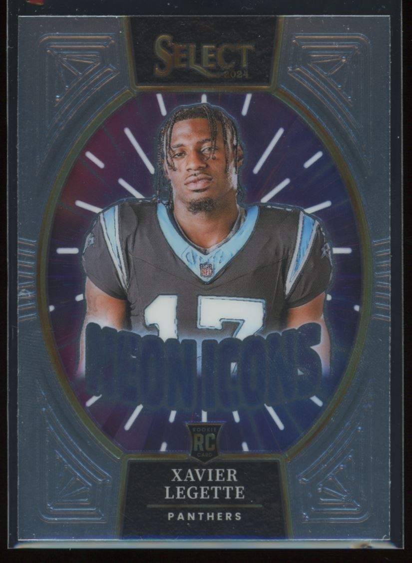 2024 Panini Select Neon Icons Xavier Legette Rookie