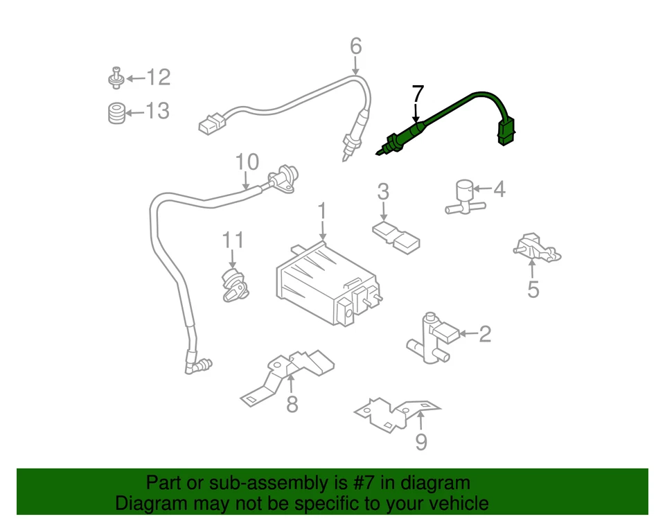Sensor de oxígeno inferior trasero derecho pasajero Nissan 350Z fabricante de equipos originales 226A0-AM601 envío en 2 días Foto 2 de 3