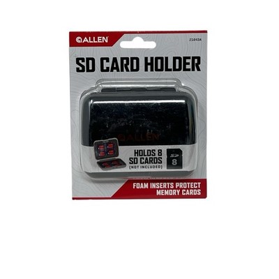 SD Card Holder Case Allen  21643A Holds 8 Slim Design Secure Protection New