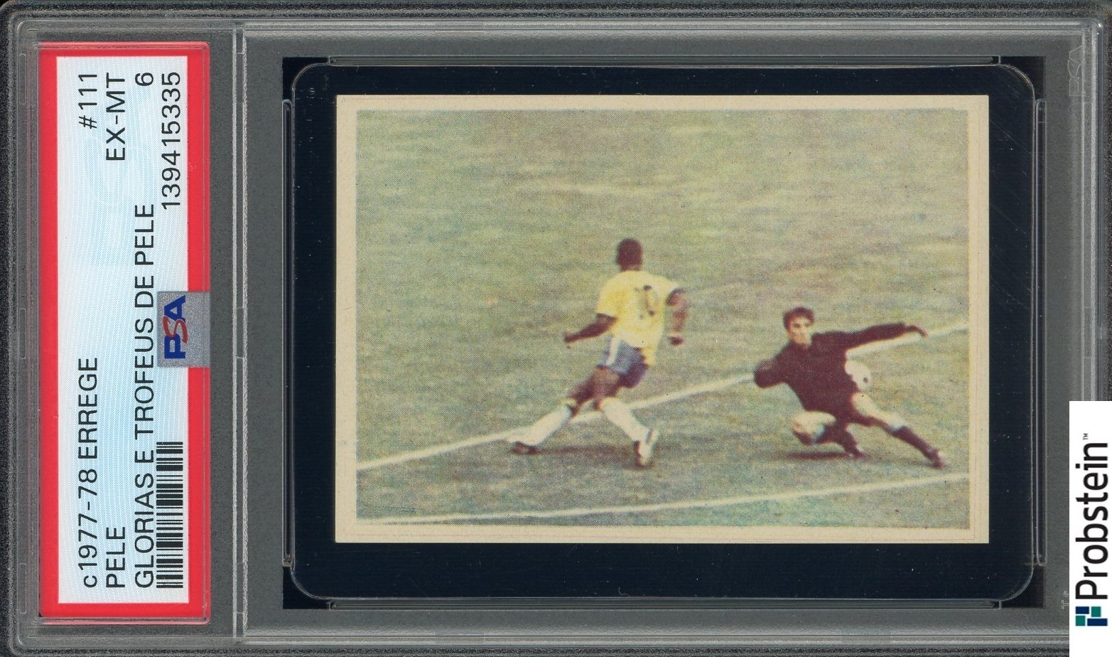 1977-78 Errege Pele Glorias E Trofeus PSA 6 #111