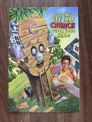 Cap n Crunch 1993 Quaker Oats Cereal Print Ad Treehouse Outta Your Head Captain