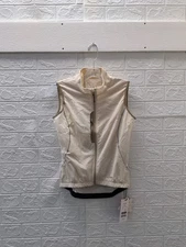 New Jelenew Windproof Thermal Gilet Cycling Vest Creamy White Sz S