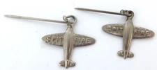 cWW2 Rare Pair Vintage Spitfire Fund Raising Pins.