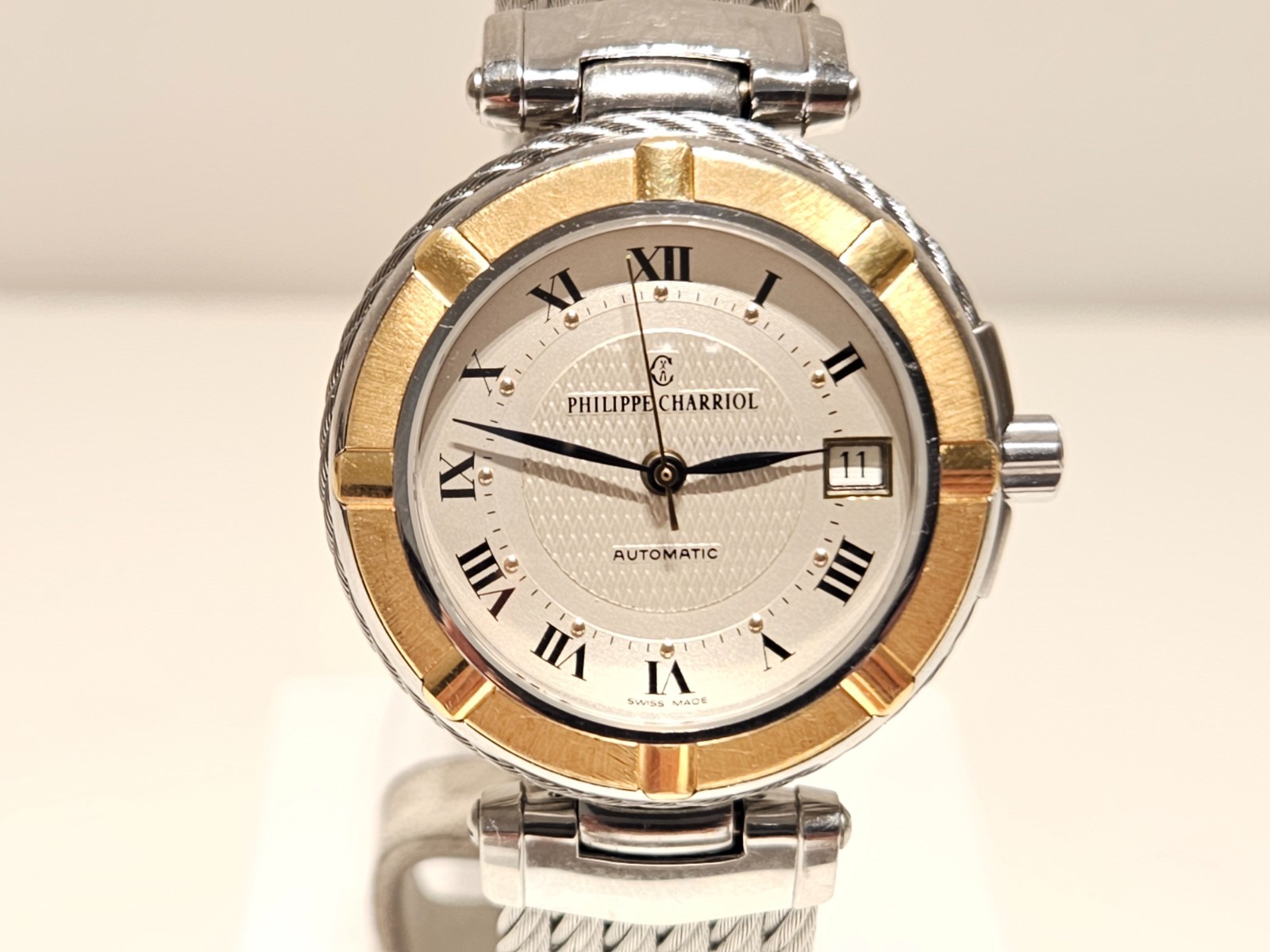 PHILIPPE CHARRIOL ゴールドシルバー カフリンクスビンテージ品 CHARRIOL
