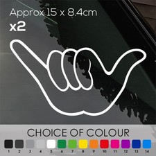 Vw Dub Wave - Vinyl Sticker Decal 15 X 8.4cm X 2 Vw Dub Wave - Vinyl Sticker Decal 15 X 8.4cm X 2