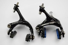 CAMPAGNOLO RECORD TITANIO NERO VINTAGE BICI STRADA CERCHIO PINZE FRENO (6)