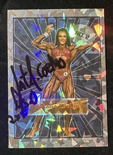 NATALIA COELHO SIGNED 2021 IFBB OLYMPIA CARD WOMENS PHYSIQUE HOLO CRACKED ICE