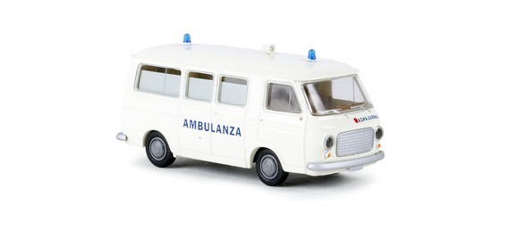 Brekina 34402 Fiat 238 Ambulance White Two-Tone Livery 1:87 H0