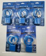 GUNMASTER GUN CABLE LOCK X 5 NEW MODEL 38289 FITS MOST RIFLE/SHOTGUN/HANDGUNS