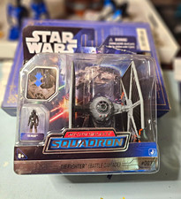 Star Wars Micro Galaxy Squadron TIE Fighter Battle Damage w/ TIE Pilot 082