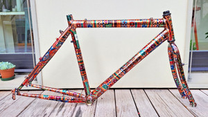 IKE COLORS on BIKE vintage alloy mtb frameset 26" handmade in Italy MINT cond.