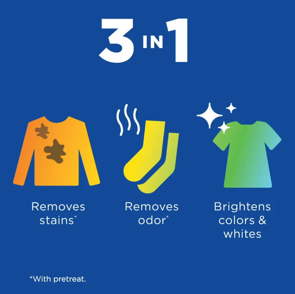 Clorox 2 для цветов - 88 унций, средство для удаления пятен без отбеливателя, оригинальное - Изображение 4 из 4