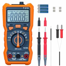 Auto-Ranging Digital Multimeter, TRMS 6000 Counts AC DC Voltmeter Ohm Volt Am...